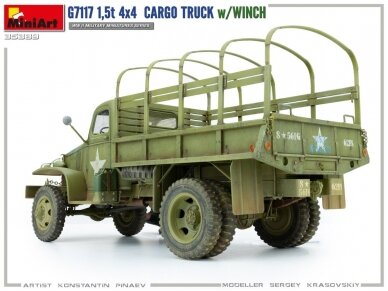 Miniart - Chevrolet G7117 1,5T 4x4 Cargo Truck w/Winch, 1/35, 35389 3
