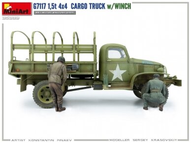 Miniart - Chevrolet G7117 1,5T 4x4 Cargo Truck w/Winch, 1/35, 35389 5
