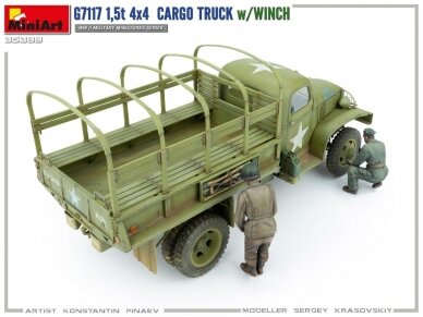 Miniart - Chevrolet G7117 1,5T 4x4 Cargo Truck w/Winch, 1/35, 35389 10