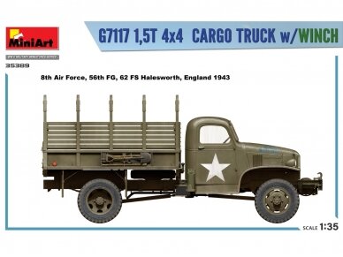 Miniart - Chevrolet G7117 1,5T 4x4 Cargo Truck w/Winch, 1/35, 35389 35