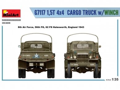 Miniart - Chevrolet G7117 1,5T 4x4 Cargo Truck w/Winch, 1/35, 35389 38