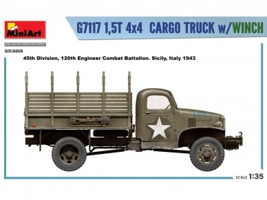 Miniart - Chevrolet G7117 1,5T 4x4 Cargo Truck w/Winch, 1/35, 35389 39