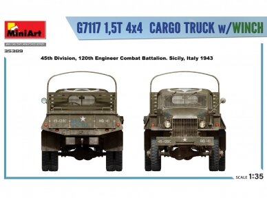 Miniart - Chevrolet G7117 1,5T 4x4 Cargo Truck w/Winch, 1/35, 35389 40
