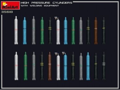 Miniart - High Pressure Cylinders with Welding Equipment, 1/35, 35618 7