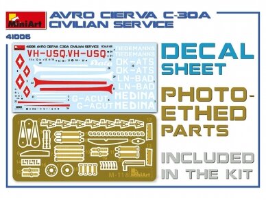 Miniart - Avro Cierva C.30A Civilian Service with Lithuanian decals, 1/35, 41006 5