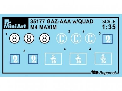 Miniart - GAZ-AAA w/QUAD M4 MAXIM, 1/35, 35177 34