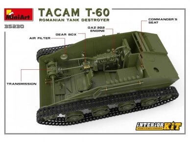 Miniart - TACAM T-60 Romanian Tank Destroyer Interior included, 1/35, 35230 15