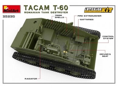 Miniart - TACAM T-60 Romanian Tank Destroyer Interior included, 1/35, 35230 16