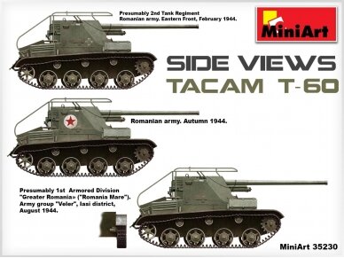 Miniart - TACAM T-60 Romanian Tank Destroyer Interior included, 1/35, 35230 37