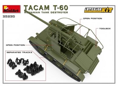 Miniart - TACAM T-60 Romanian Tank Destroyer Interior included, 1/35, 35230 12