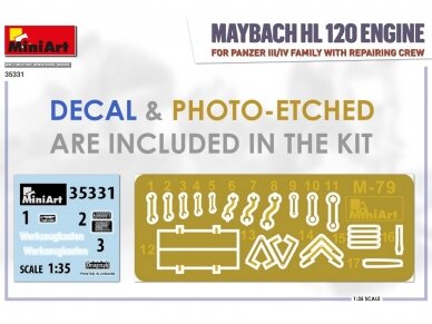 Miniart - Maybach HL 120 Engine for Panzer III/IV family with repairing crew, 1/35, 35331 6
