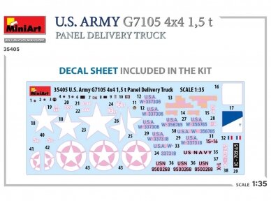 Miniart - U.S. Army Chevrolet G7105 4x4 1,5 t Panel Delivery Truck, 1/35, 35405 20 Miniart - U.S. Army Chevrolet G7105 4x4 1,5 t Panel Delivery Truck, 1/35, 35405 20