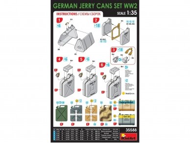 Miniart - German Jerry Cans Set WW2, 1/35, 35588 3