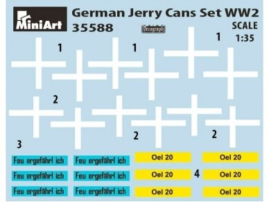 Miniart - German Jerry Cans Set WW2, 1/35, 35588 4