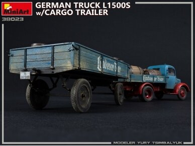 Miniart - German Truck Mercedes-Benz L1500S w/Cargo Trailer, 1/35, 38023 4