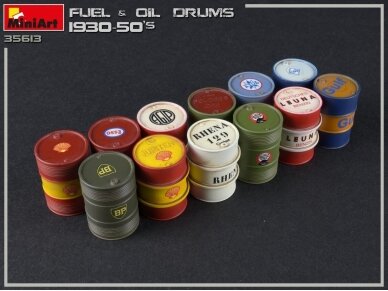 Miniart - Fuel & Oil Drums 1930-50s, 1/35, 35613 2 Miniart - Fuel & Oil Drums 1930-50s, 1/35, 35613 2