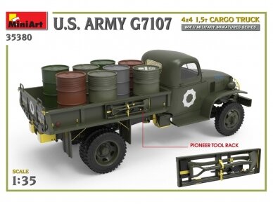 Miniart - U.S. ARMY G7107 4X4 1,5t CARGO TRUCK, 1/35, 35380 18