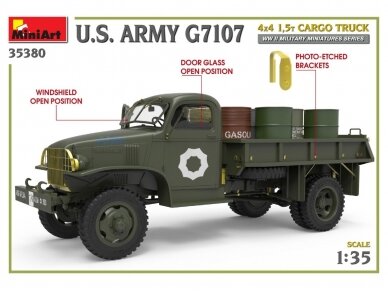 Miniart - U.S. ARMY G7107 4X4 1,5t CARGO TRUCK, 1/35, 35380 20