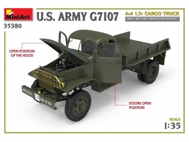 Miniart - U.S. ARMY G7107 4X4 1,5t CARGO TRUCK, 1/35, 35380 21