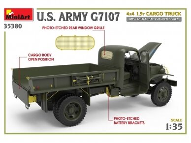 Miniart - U.S. ARMY G7107 4X4 1,5t CARGO TRUCK, 1/35, 35380 22