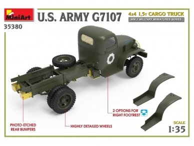 Miniart - U.S. ARMY G7107 4X4 1,5t CARGO TRUCK, 1/35, 35380 25
