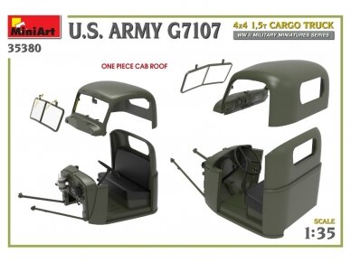 Miniart - U.S. ARMY G7107 4X4 1,5t CARGO TRUCK, 1/35, 35380 28