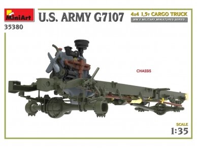 Miniart - U.S. ARMY G7107 4X4 1,5t CARGO TRUCK, 1/35, 35380 33
