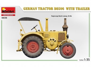 Miniart - GERMAN TRACTOR D8506 WITH TRAILER, 1/35, 38038 3