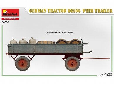 Miniart - GERMAN TRACTOR D8506 WITH TRAILER, 1/35, 38038 4