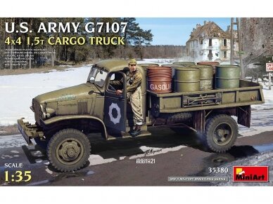 Miniart - U.S. ARMY G7107 4X4 1,5t CARGO TRUCK, 1/35, 35380