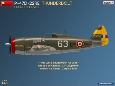 Miniart - Republic P-47D-22RE Thunderbolt French Service Basic Kit, 1/48, 48047 17 Miniart - Republic P-47D-22RE Thunderbolt French Service Basic Kit, 1/48, 48047 17