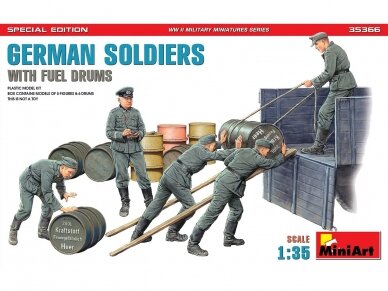 Miniart - German Soldiers with Fuel Drums Special Edition, 1/35, 35366