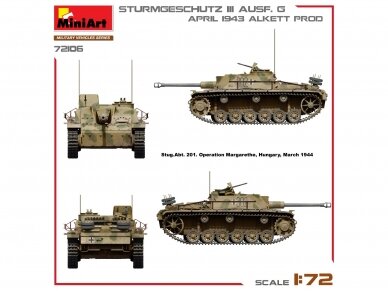 Miniart - Sturmgeschütz StuG III Ausf. G April 1943 Alkett Prod., 1/72, 72106 20 Miniart - Sturmgeschütz StuG III Ausf. G April 1943 Alkett Prod., 1/72, 72106 20