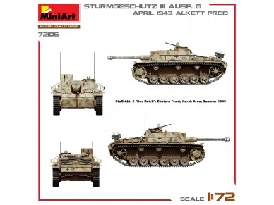 Miniart - Sturmgeschütz StuG III Ausf. G April 1943 Alkett Prod., 1/72, 72106 16 Miniart - Sturmgeschütz StuG III Ausf. G April 1943 Alkett Prod., 1/72, 72106 16