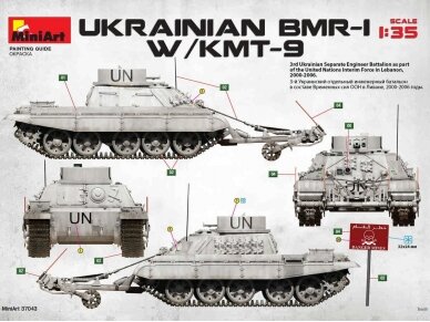 Miniart - Ukrainian BMR-1 with KMT-9, 1/35, 37043 41