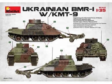 Miniart - Ukrainian BMR-1 with KMT-9, 1/35, 37043 43