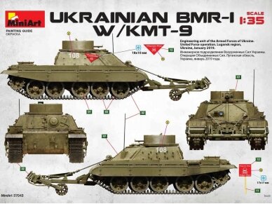 Miniart - Ukrainian BMR-1 with KMT-9, 1/35, 37043 44