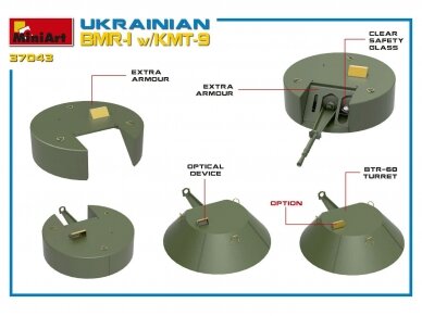 Miniart - Ukrainian BMR-1 with KMT-9, 1/35, 37043 10