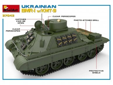 Miniart - Ukrainian BMR-1 with KMT-9, 1/35, 37043 11