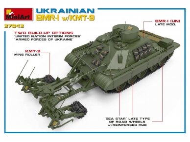 Miniart - Ukrainian BMR-1 with KMT-9, 1/35, 37043 6