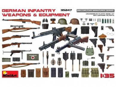 Miniart - German Infantry Weapons & Equipment WW II Military Miniatures Series, 1/35, 35247