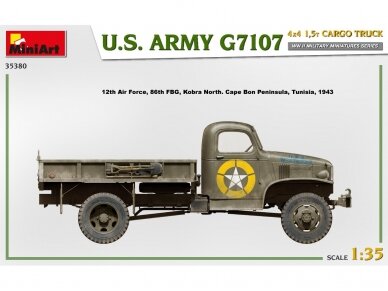 Miniart - U.S. ARMY G7107 4X4 1,5t CARGO TRUCK, 1/35, 35380 54