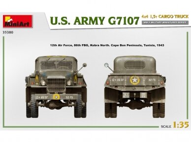 Miniart - U.S. ARMY G7107 4X4 1,5t CARGO TRUCK, 1/35, 35380 55