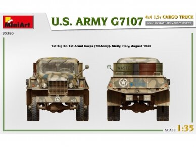 Miniart - U.S. ARMY G7107 4X4 1,5t CARGO TRUCK, 1/35, 35380 57