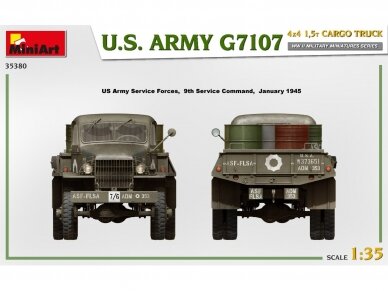 Miniart - U.S. ARMY G7107 4X4 1,5t CARGO TRUCK, 1/35, 35380 61