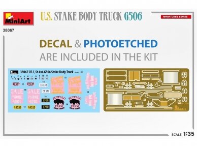 Miniart - U.S. Stake Body Truck Chevrolet G506, 1/35, 38067 8