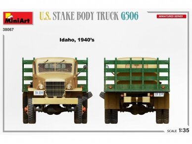 Miniart - U.S. Stake Body Truck Chevrolet G506, 1/35, 38067 12 Miniart - U.S. Stake Body Truck Chevrolet G506, 1/35, 38067 12