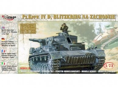 Mirage Hobby - German Heavy Tank Pz.Kpfw. IV D "Blitzkrieg in the West", 1/72, 72854