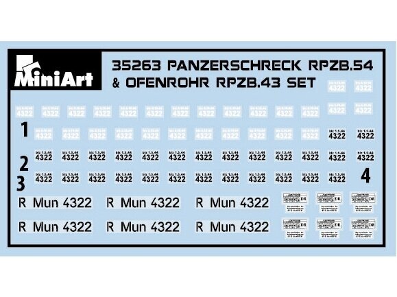 Miniart - Panzerschreck RPzB. 54 & Ofenrohr RPzB. 43 Set, 1/35, 35263 8