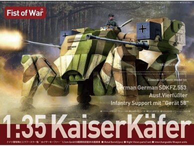 Modelcollect - German SDKFZ.553 Ausf. Vierfüßler Infantry Support mit "Gerät 58" KaiserKäfer, 1/35, UA35043